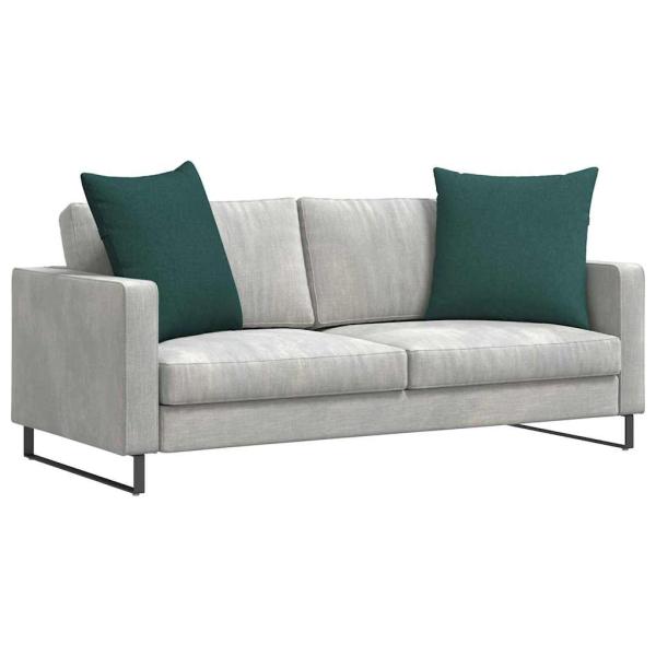 Sofakissen 2 pcs Dunkelgrün 60 x 60 cm Stoff