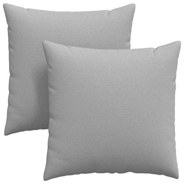 Sofakissen 2 pcs Grau 60 x 60 cm Stoff
