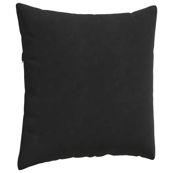 Sofakissen 2 pcs Schwarz 60 x 60 cm Cordstoff