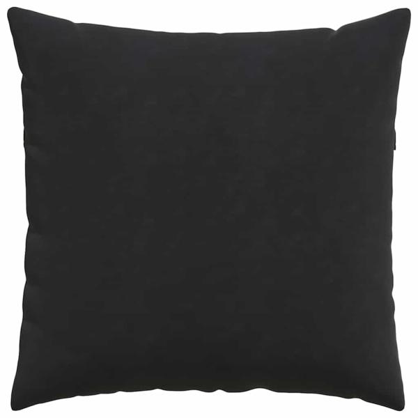 Sofakissen 2 pcs Schwarz 60 x 60 cm Cordstoff