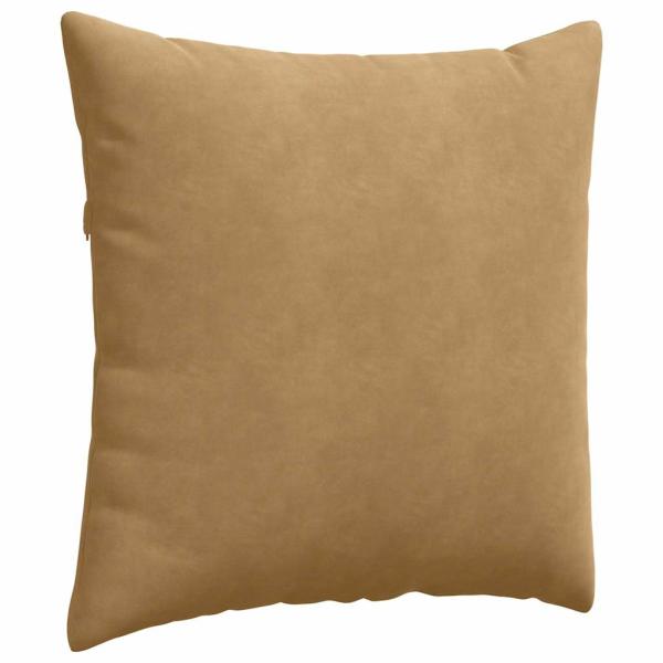Sofakissen 2 pcs Braun 60 x 60 cm Cordstoff