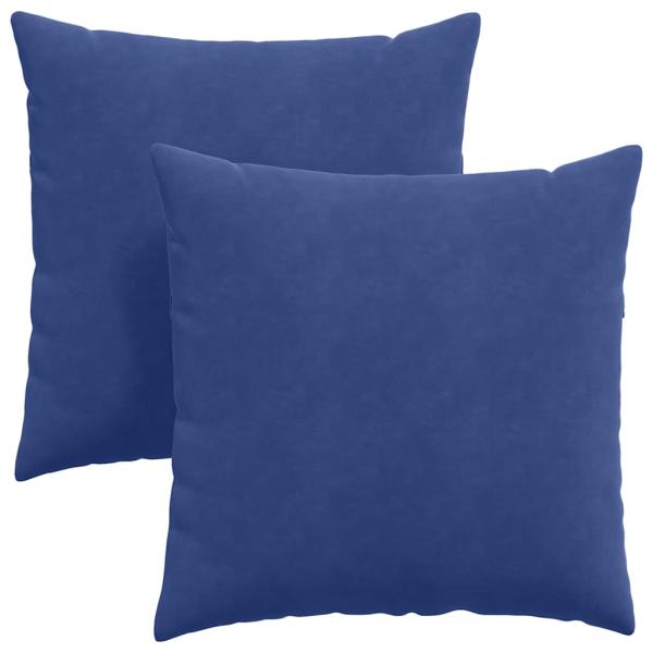 ARDEBO.de - Sofakissen 2 pcs Polizeiblau 60 x 60 cm Cordstoff