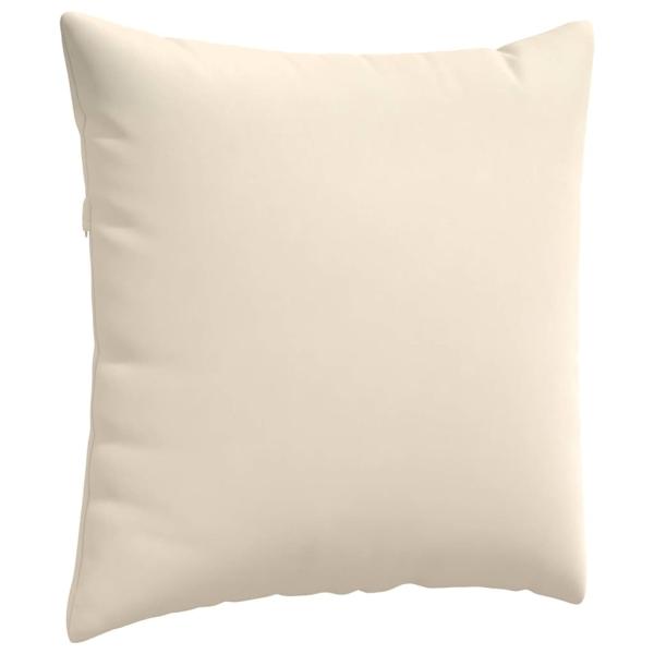 Sofa Kissen 2 pcs Beige 60 x 60 cm Stoff