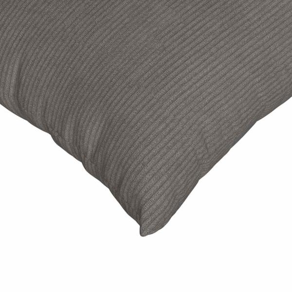 Sofakissen 2 pcs Hellgrau 60 x 60 cm Cordstoff