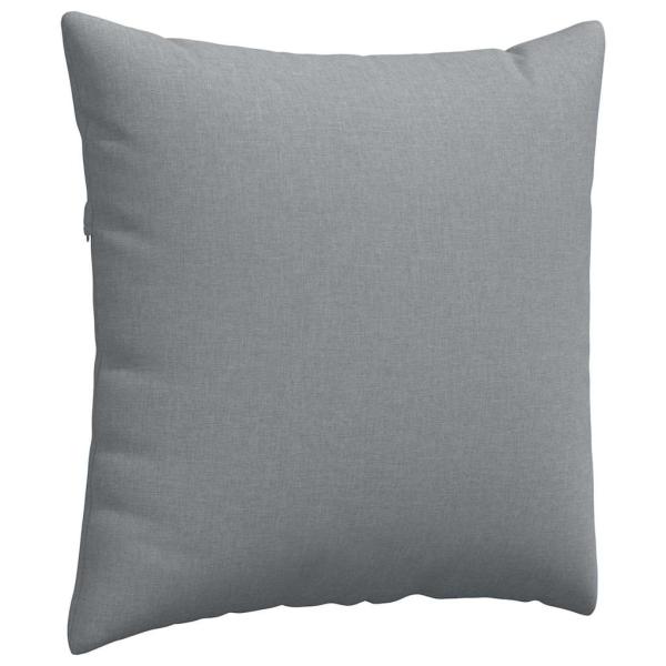 Sofakissen 2 pcs Hellgrau 80 x 80 cm Stoff