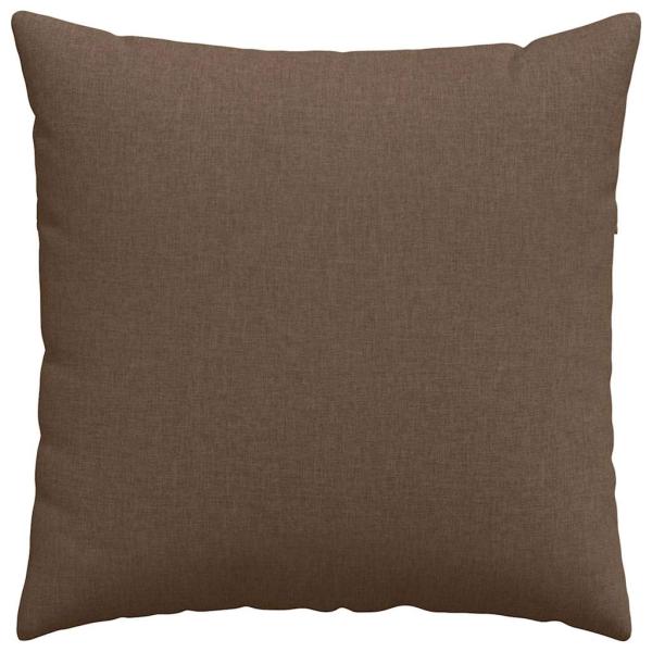Sofakissen 2 Stk. Stoff Braun 80 x 80 cm
