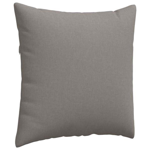 ARDEBO.de - Sofakissen 2 pcs Taupe 80 x 80 cm Stoff