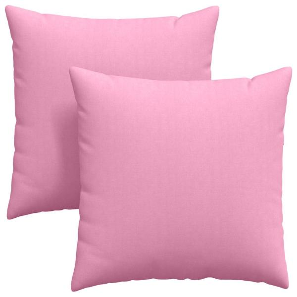 Sofakissen 2 pcs Rosa 80 x 80 cm Stoff