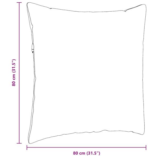 Sofakissen 2 pcs Blau 80 x 80 cm Cordstoff