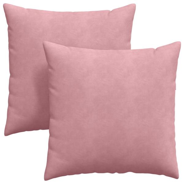 Sofakissen 2 pcs Rosa 80 x 80 cm Cordstoff