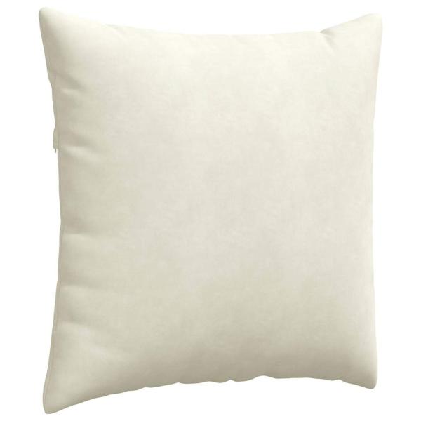 Sofakissen 2 pcs Creme 80 x 80 cm Cordstoff
