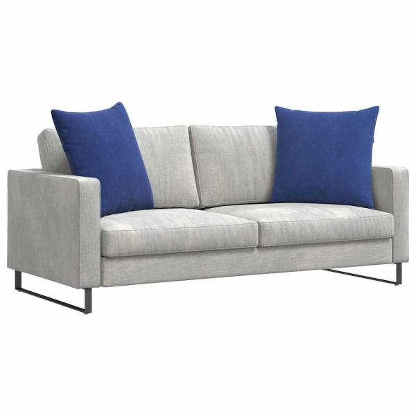 Sofakissen 2 pcs Polizeiblau 80 x 80 cm Cordstoff