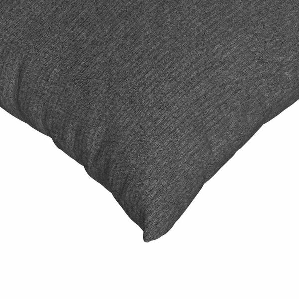Sofakissen 2 Stück Dunkelgrau 80 x 80 cm Cordstoff