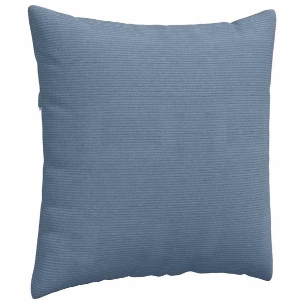 Sofakissen 2 pcs Blau 80 x 80 cm Cordstoff