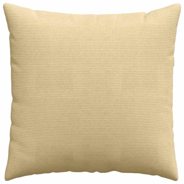 Sofakissen 2 Stück Grau-Grün 80 x 80 cm Cordstoff