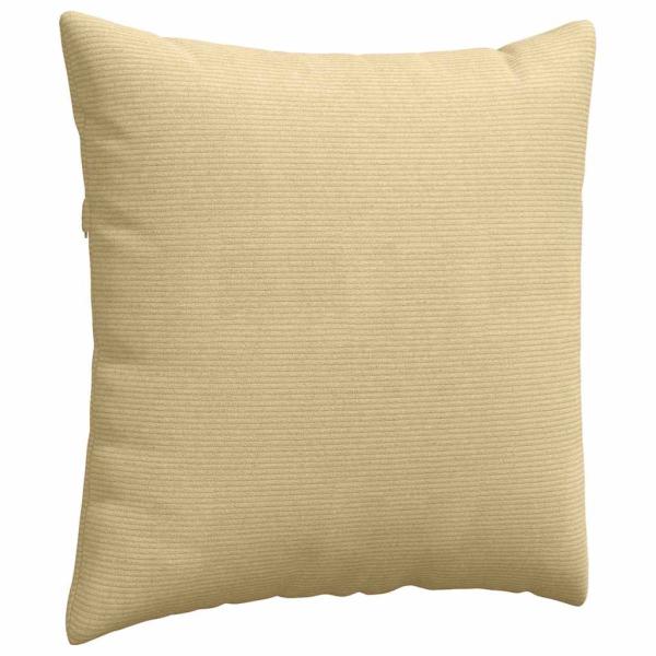 Sofakissen 2 Stück Grau-Grün 80 x 80 cm Cordstoff