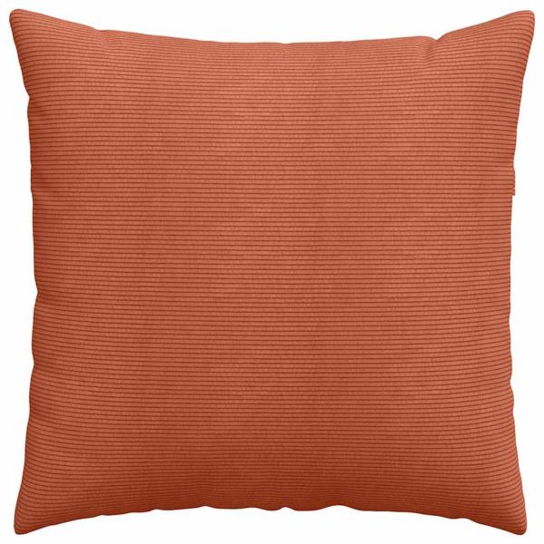 Sofakissen 2 pcs Rot-Orange 80 x 80 cm Cordstoff