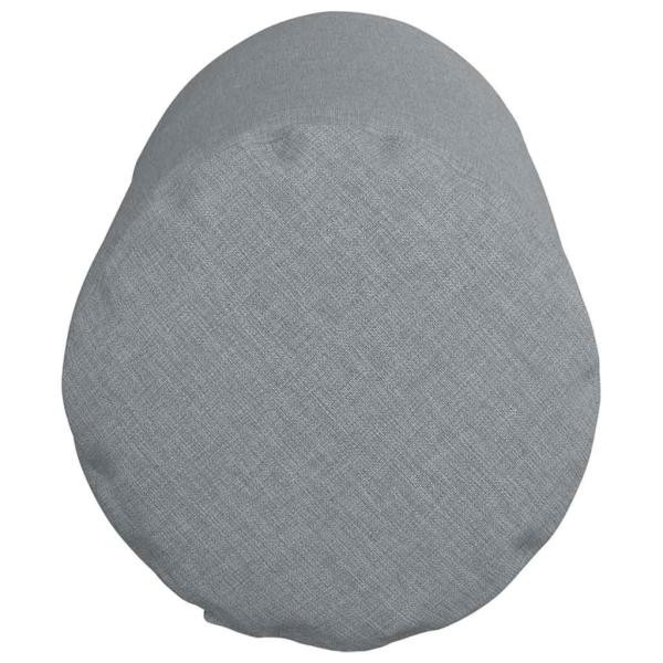 Bolsterkissen 2 pcs Hellgrau Ø 15 x 40 cm Stoff