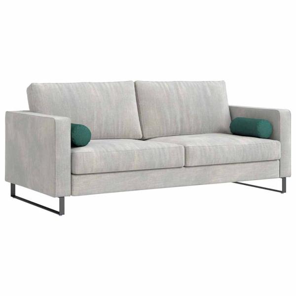 Bolsterkissen 2 pcs Dunkelgrün Ø 15 x 40 cm Stoff