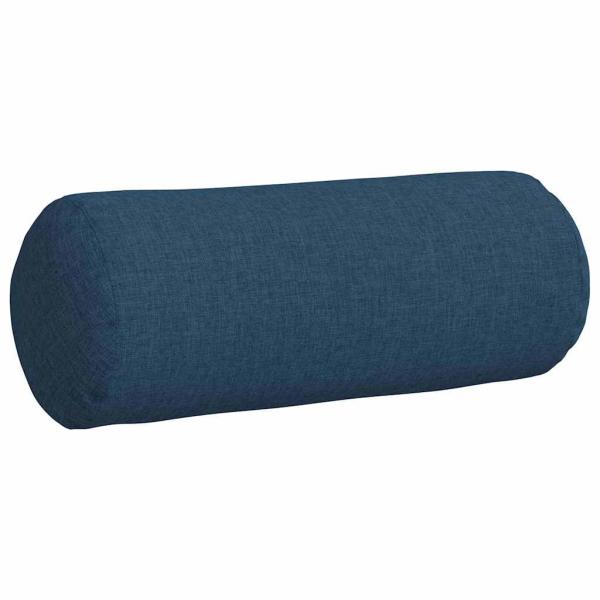 Bolsterkissen 2 pcs Blau Ø 15 x 40 cm Stoff
