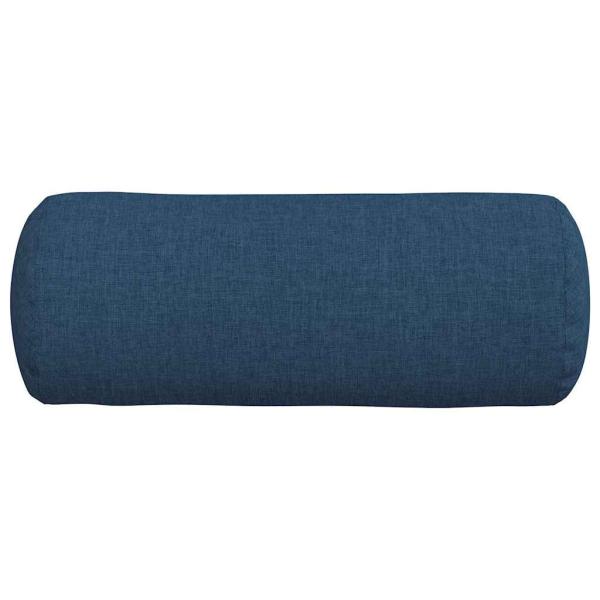 Bolsterkissen 2 pcs Blau Ø 15 x 40 cm Stoff