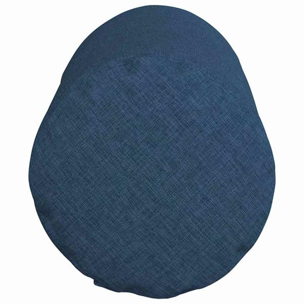 Bolsterkissen 2 pcs Blau Ø 15 x 40 cm Stoff