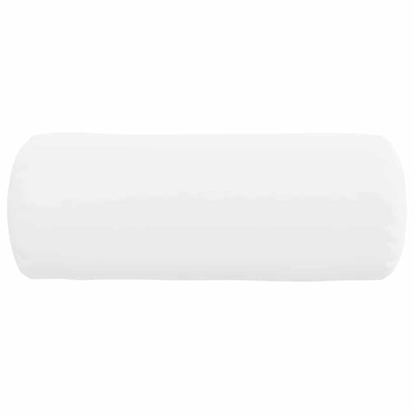 Bolsterkissen 2 pcs Weiß Ø 15 x 40 cm Stoff