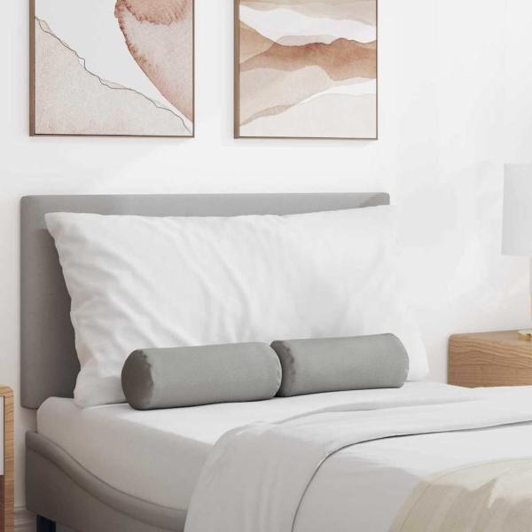 ARDEBO.de - Bolsterkissen 2 pcs Wolkengrau Ø 15 x 40 cm Stoff