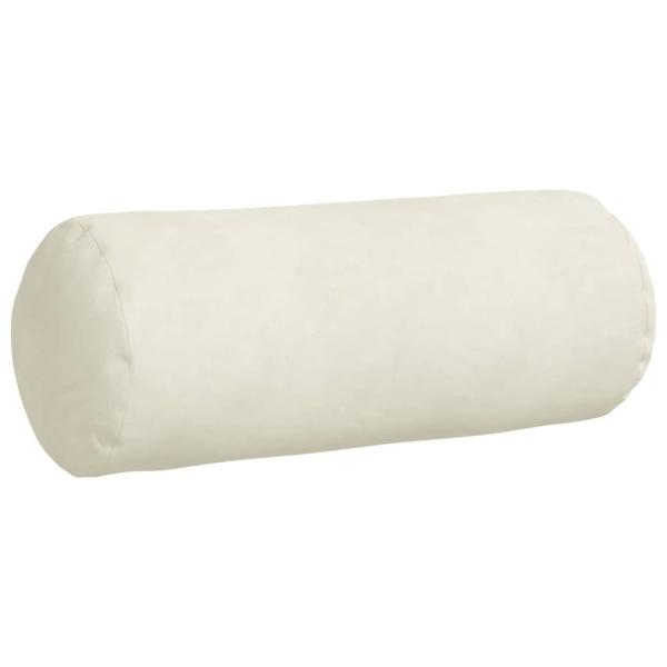 Bolsterkissen 2 Stück Creme Ø 15 x 40 cm Cordstoff