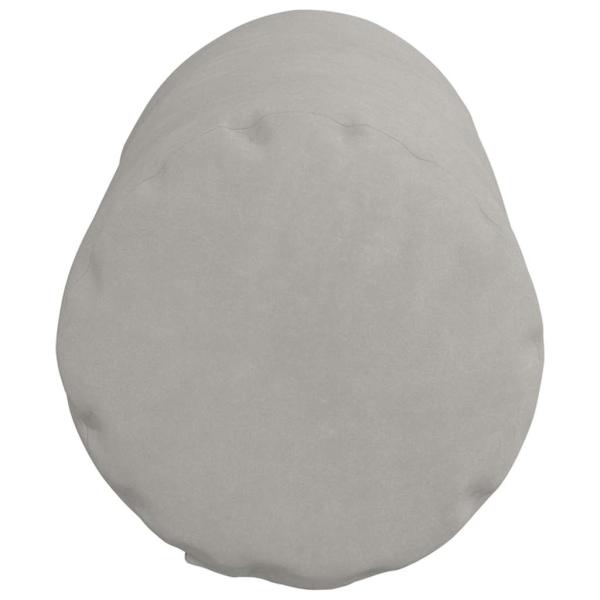 Bolsterkissen 2 pcs Hellgrau Ø 15 x 40 cm Mikrofaserstoff