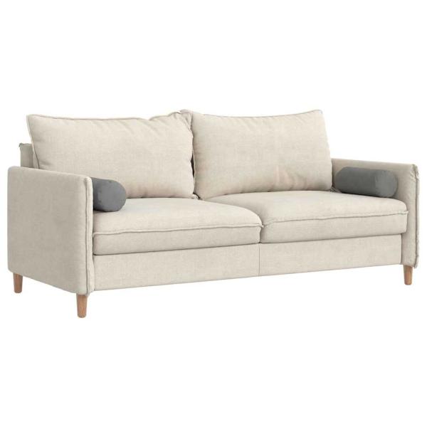 Bolsterkissen 2 pcs Dunkelgrau Ø 15 x 40 cm Mikrofaserstoff