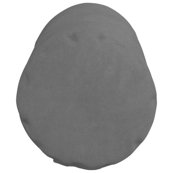 Bolsterkissen 2 pcs Dunkelgrau Ø 15 x 40 cm Mikrofaserstoff