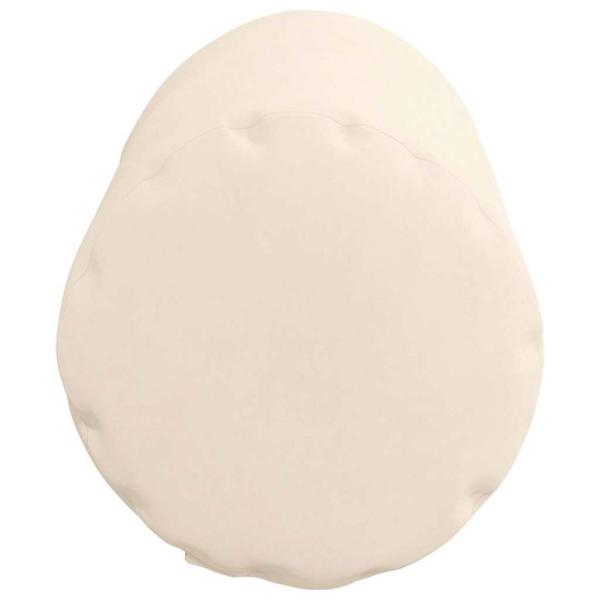 Bolsterkissen 2 pcs Beige Ø 15 x 40 cm Mikrofaserstoff