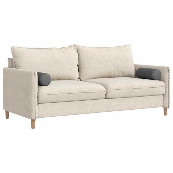 ARDEBO.de - Bolsterkissen 2 pcs Dunkelgrau Ø 15 x 40 cm Cordstoff