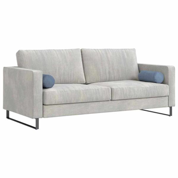 Bolsterkissen 2 pcs Blau Ø 15 x 40 cm Cordstoff