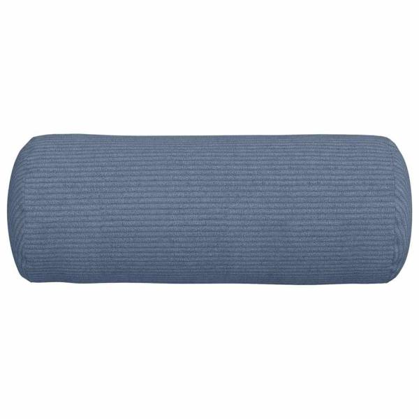 Bolsterkissen 2 pcs Blau Ø 15 x 40 cm Cordstoff