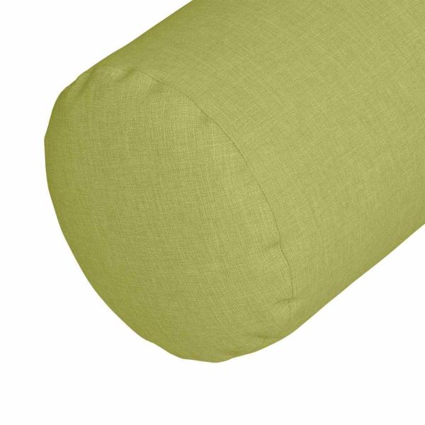 Bolsterkissen 2 pcs Hellgrün Ø 25 x 70 cm Stoff
