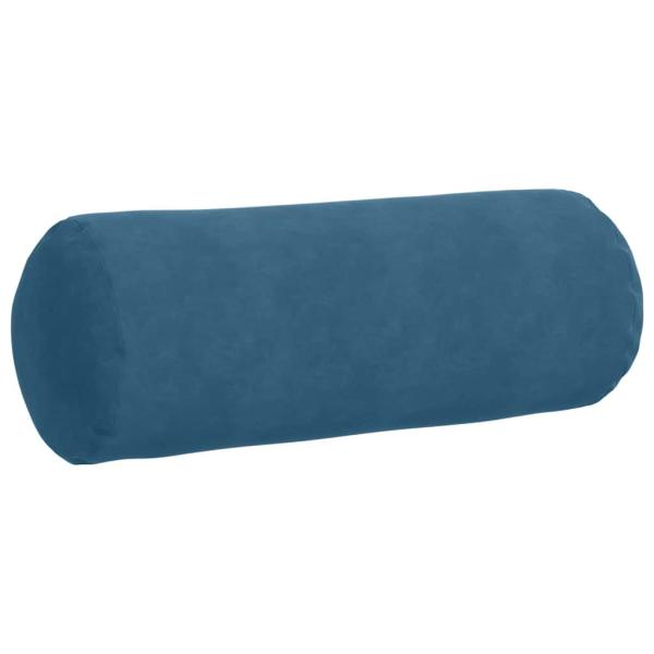 Bolsterkissen 2 pcs Blau Ø 25 x 70 cm Cordstoff