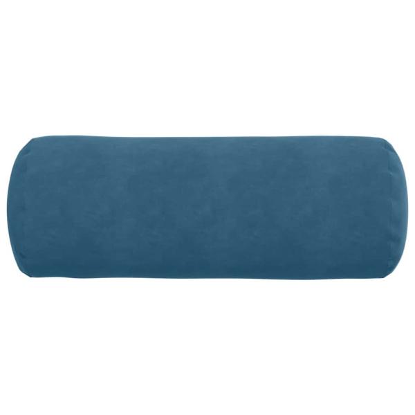 Bolsterkissen 2 pcs Blau Ø 25 x 70 cm Cordstoff