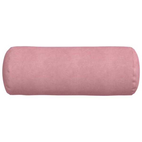 Bolsterkissen 2 pcs Rosa Ø 25 x 70 cm Cordstoff