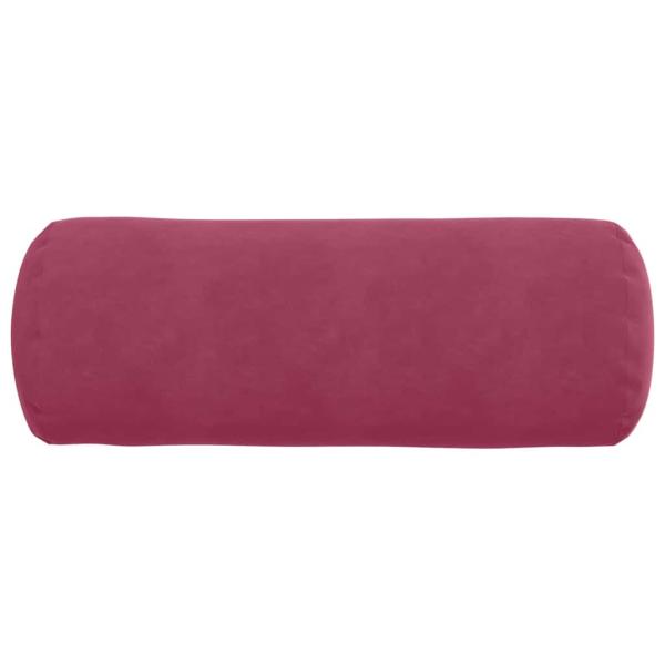 Bolsterkissen 2 pcs Weinrot Ø 25 x 70 cm Cordstoff