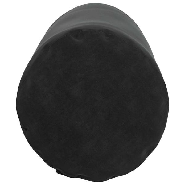 Bolsterkissen 2 pcs Schwarz Ø 25 x 70 cm Cordstoff