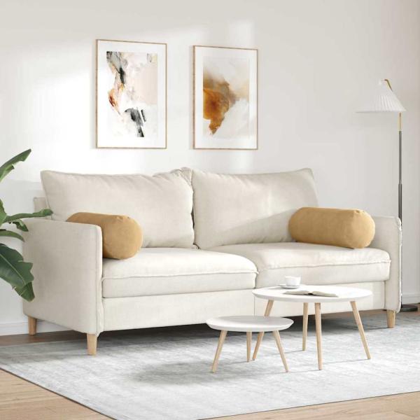 Bolsterkissen 2 pcs Braun Ø 25 x 70 cm Cordstoff