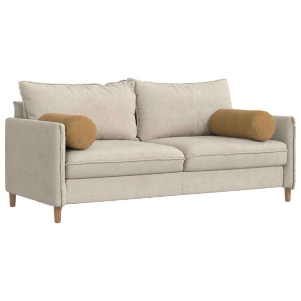 Bolsterkissen 2 pcs Braun Ø 25 x 70 cm Cordstoff