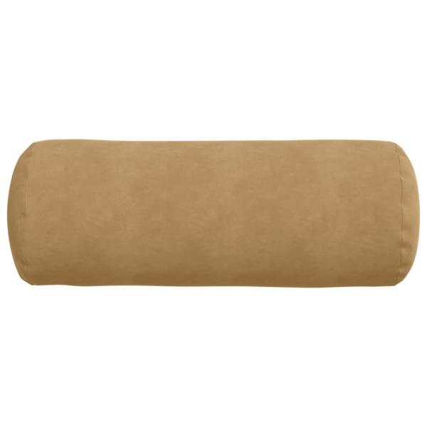 Bolsterkissen 2 Stück Braun Ø 25 x 70 cm Cordstoff