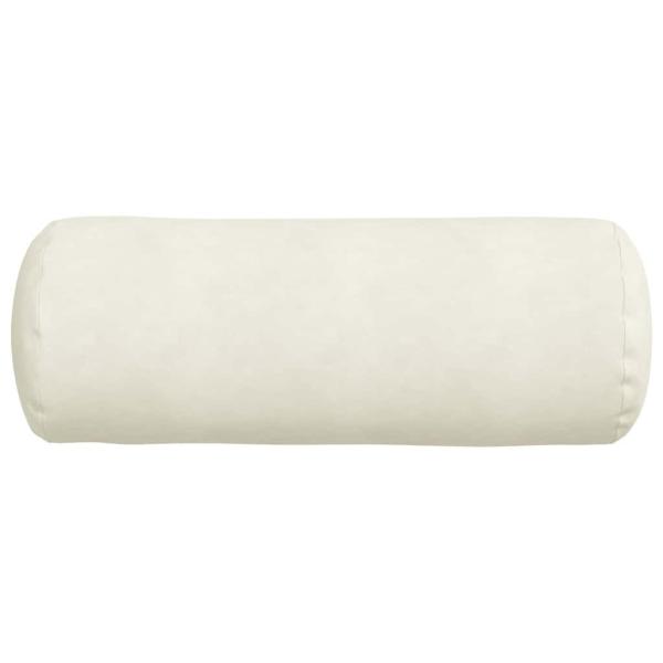Bolsterkissen 2 pcs Creme Ø 25 x 70 cm Cordstoff