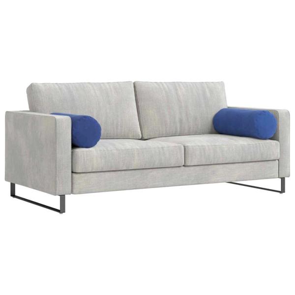 Bolsterkissen 2 pcs Polizeiblau Ø 25 x 70 cm Cordstoff