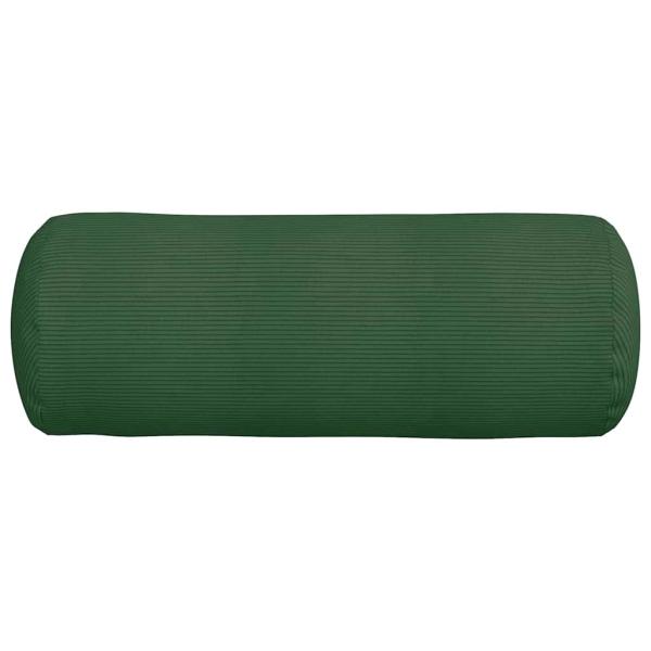 Bolsterkissen 2 pcs Dunkelgrün Ø 25 x 70 cm Cordstoff