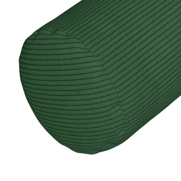 Bolsterkissen 2 pcs Dunkelgrün Ø 25 x 70 cm Cordstoff