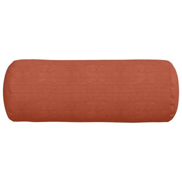 Bolsterkissen 2 pcs Rot-Orange Ø 25 x 70 cm Cordstoff